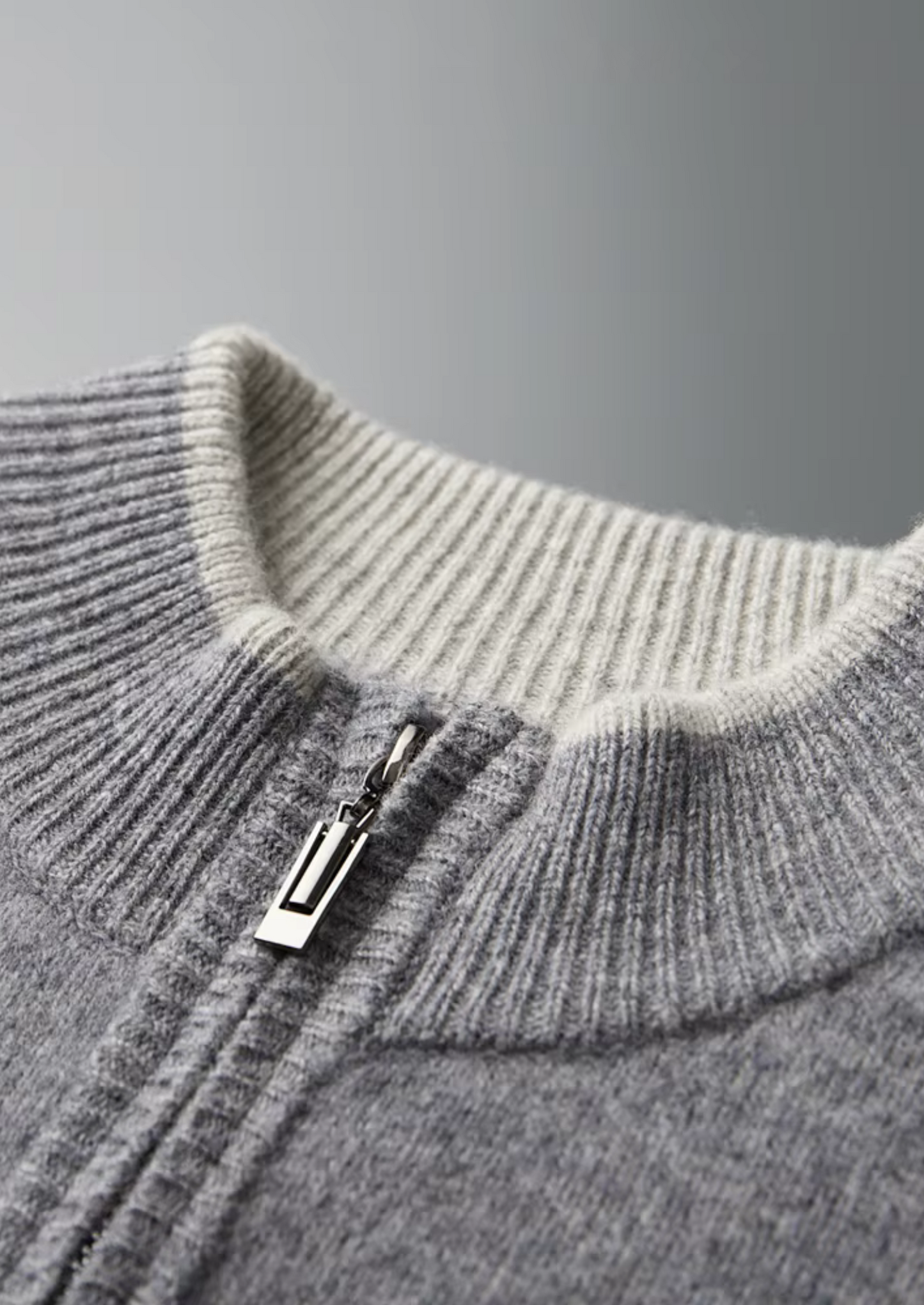 Raffaello Merino Wool Zip Cardigan