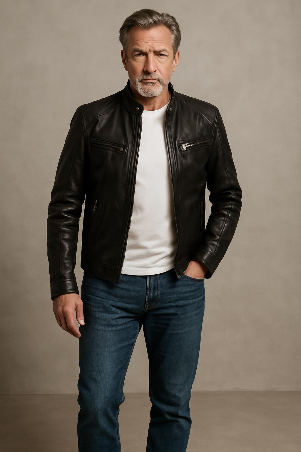 Victor | Casual Leather Jacket