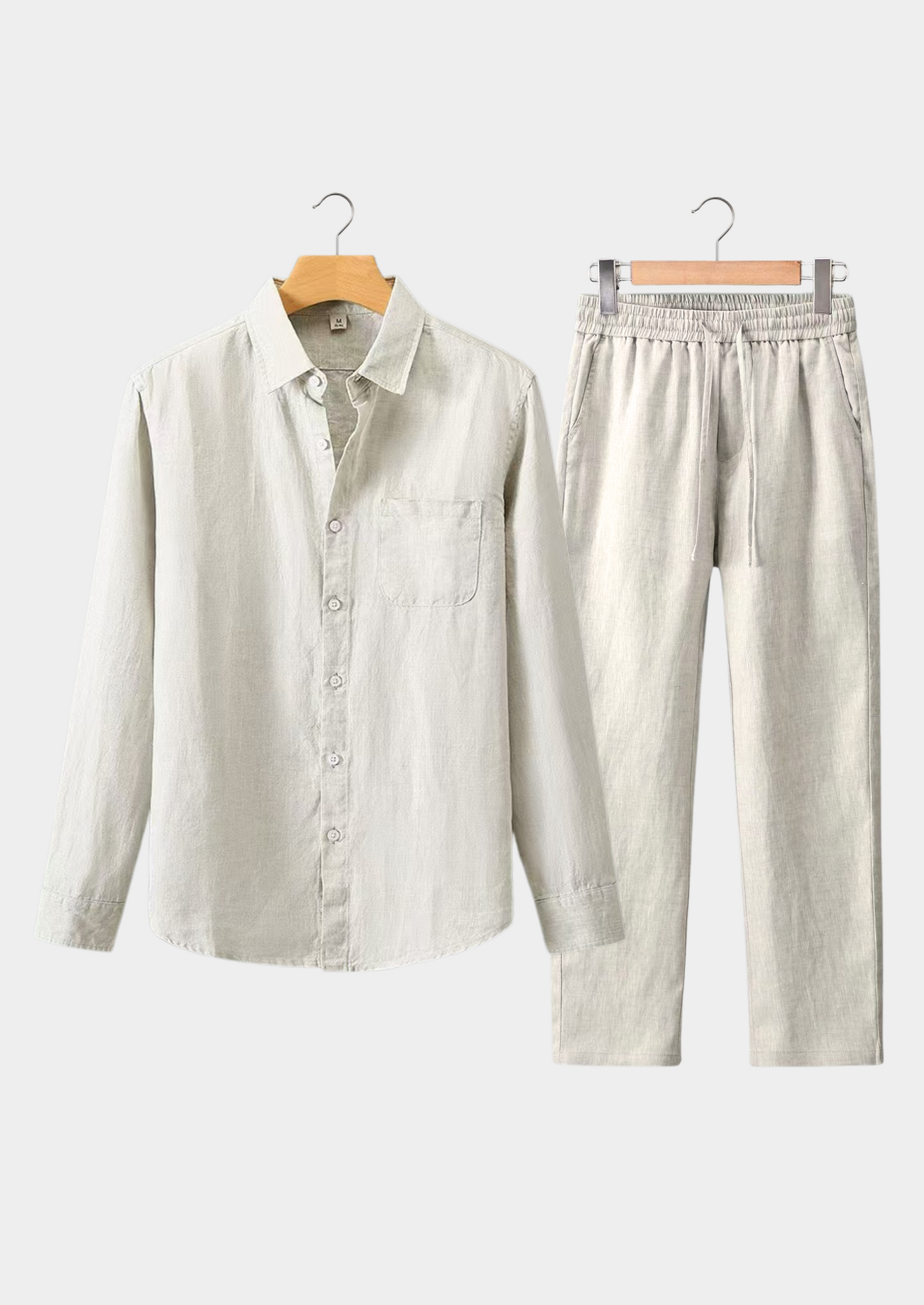 Toscana Longsleeve Linen Set - Beige