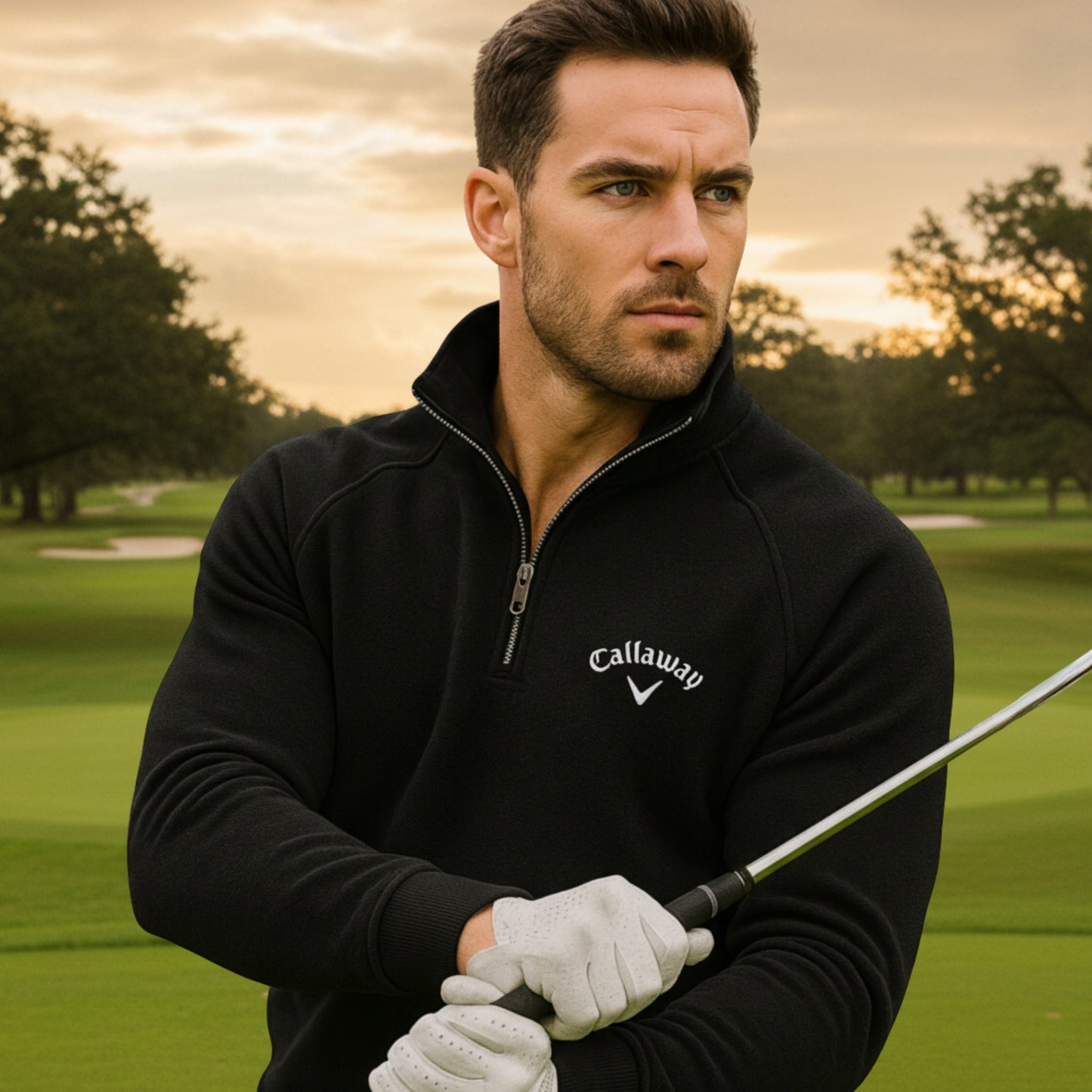 Callaway Cotton Half Zip Jumper