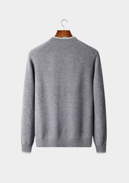 Raffaello Merino Wool Zip Cardigan