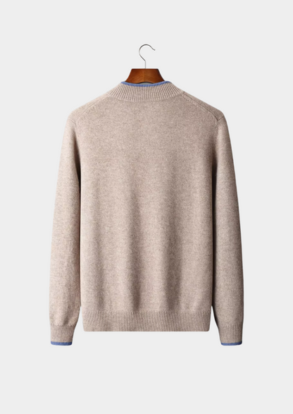 Raffaello Merino Wool Zip Cardigan