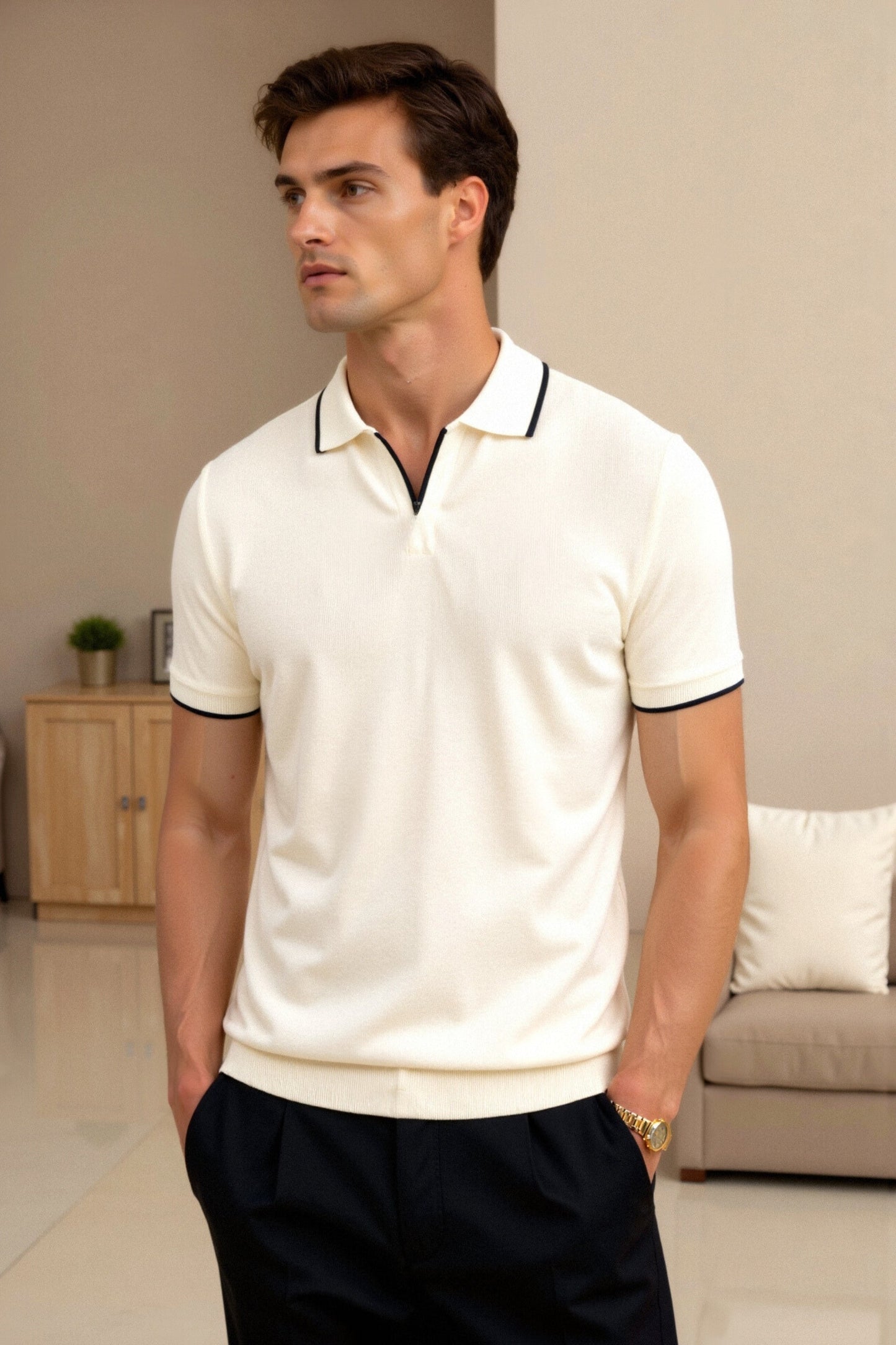 Pique Slim Fitted Polo