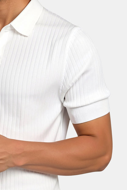Enzo - Ribbed Cotton Polo