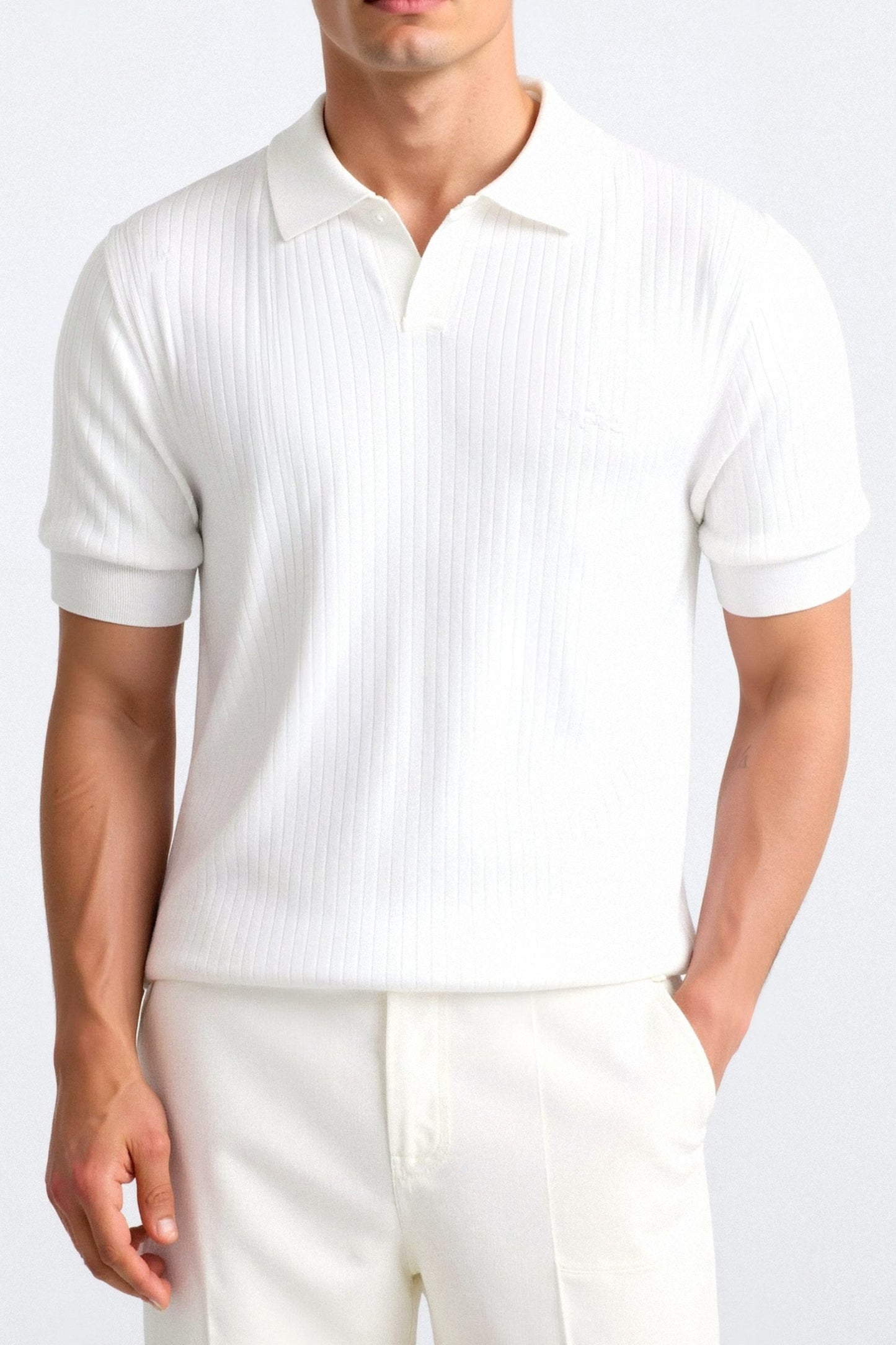 Enzo - Ribbed Cotton Polo