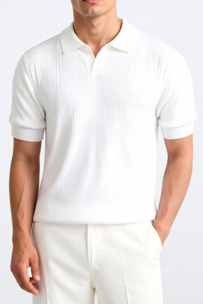 Enzo - Ribbed Cotton Polo