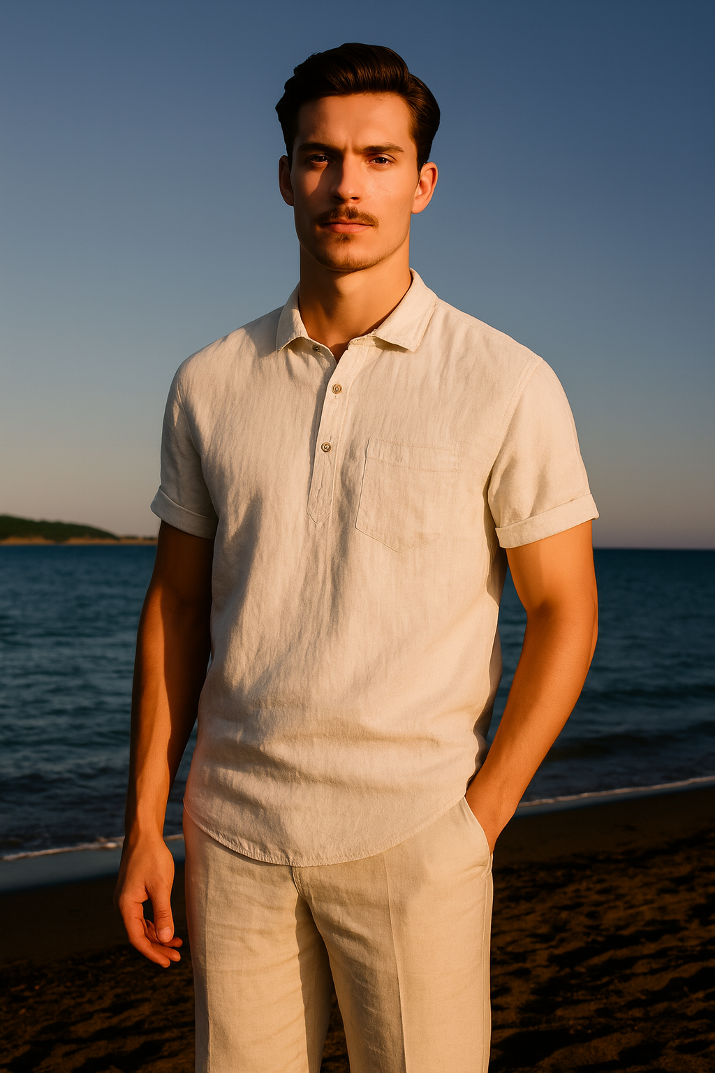 Ravello  - Linen Polo