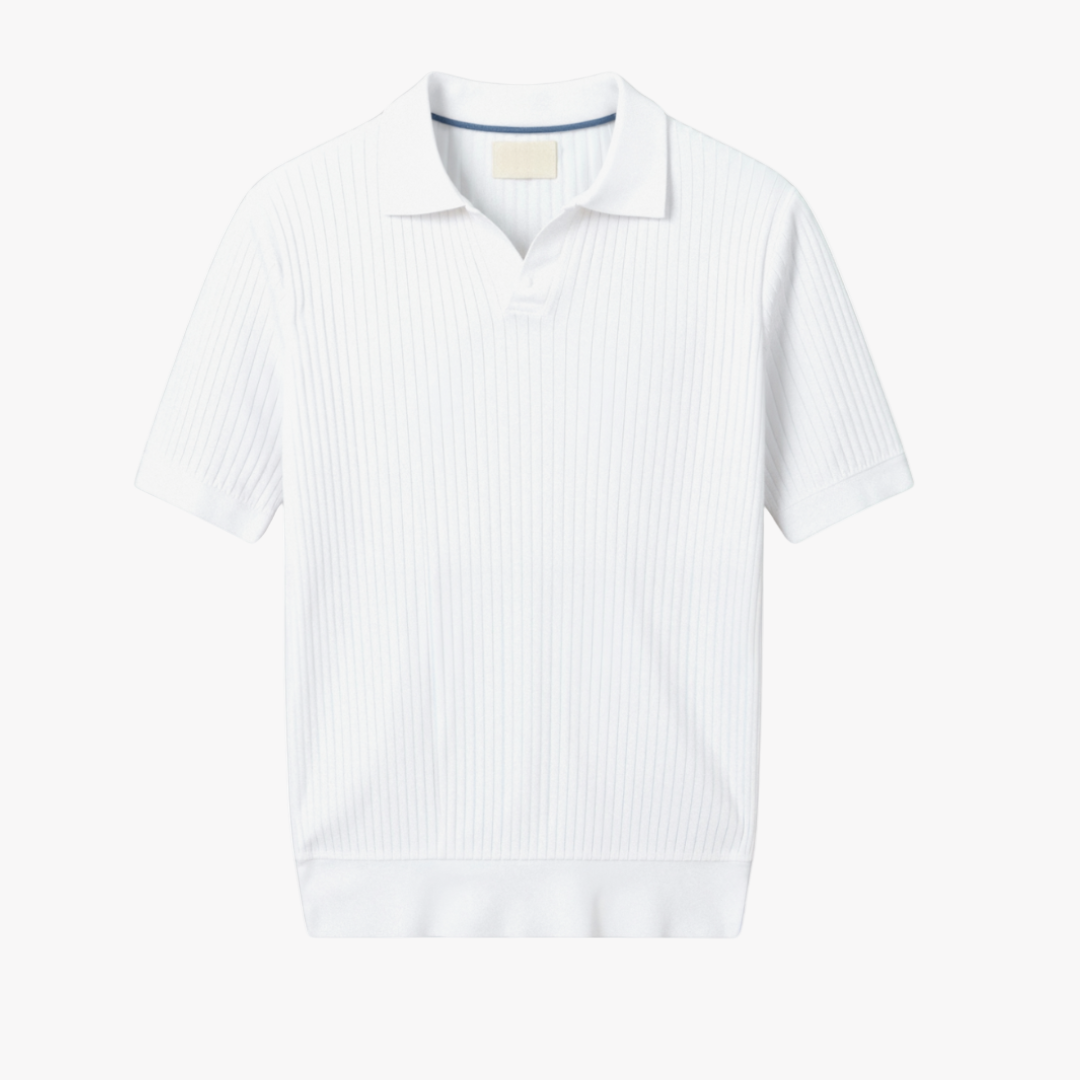 Enzo - Ribbed Cotton Polo