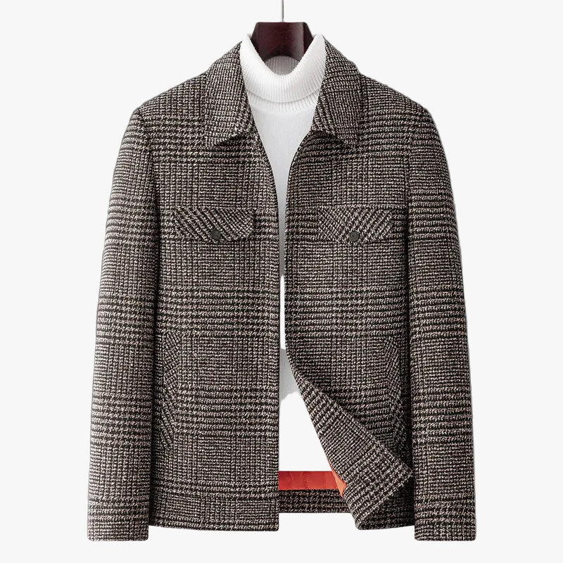 Parma Plaid Short Coat