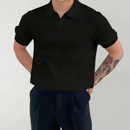 Enzo - Ribbed Cotton Polo