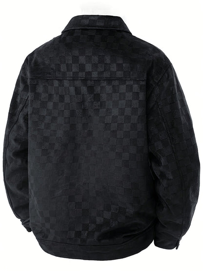 Caldero Checkered Suede Jacket
