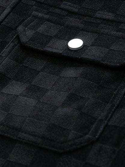 Caldero Checkered Suede Jacket
