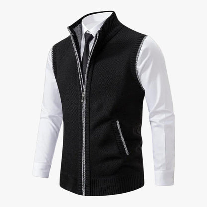 Levi | Full-Zip Knit Vest