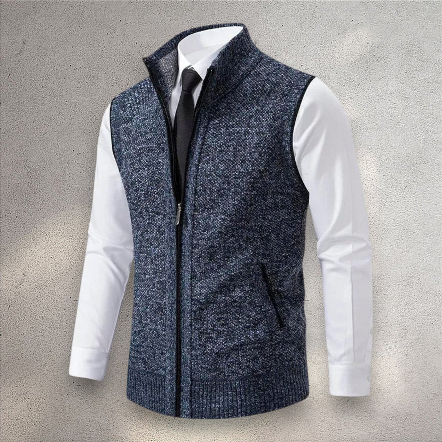 Levi | Full-Zip Knit Vest