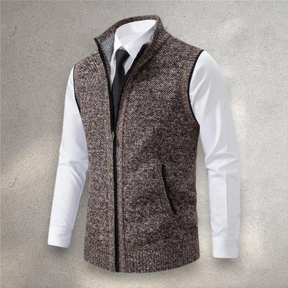 Levi | Full-Zip Knit Vest