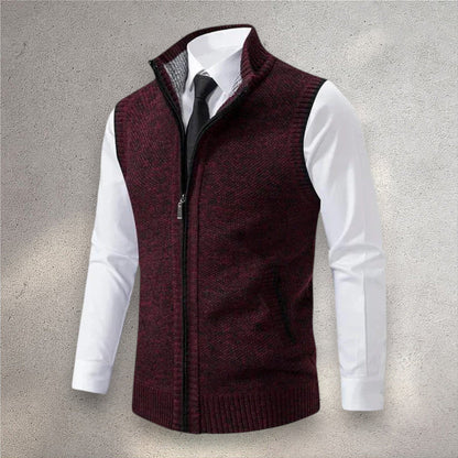 Levi | Full-Zip Knit Vest